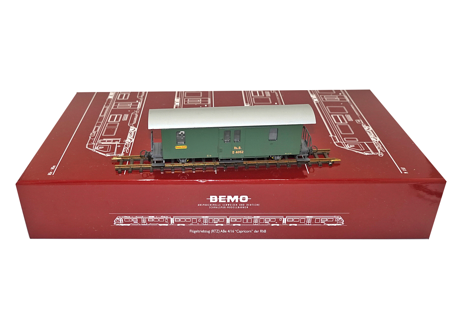 Bemo 3265142 RhB Rhätia-Stübli D 4052 grün 