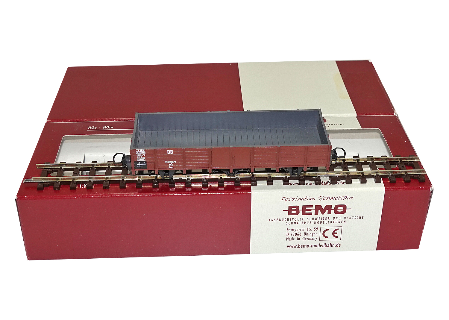 Bemo 2007812 H0e DB Hochbordwagen 3-achsig Osm 582 