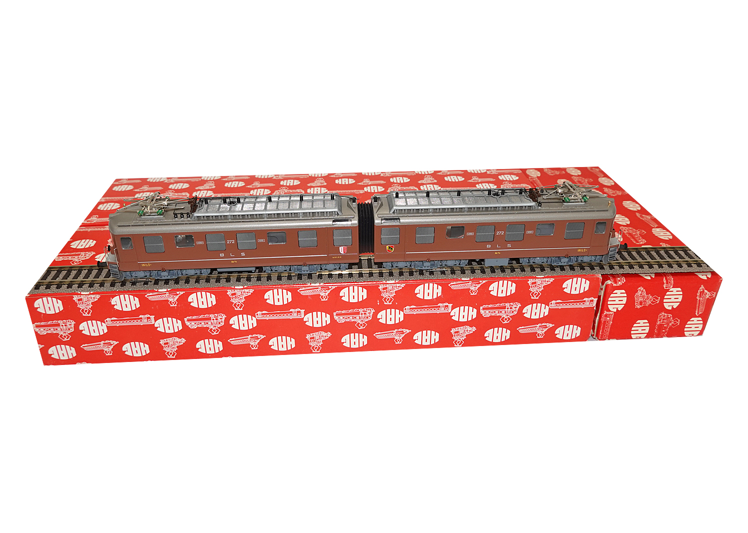 Hag 24020-20 BLS Lokomotive Ae 8/8 braun 4-motorig DC 