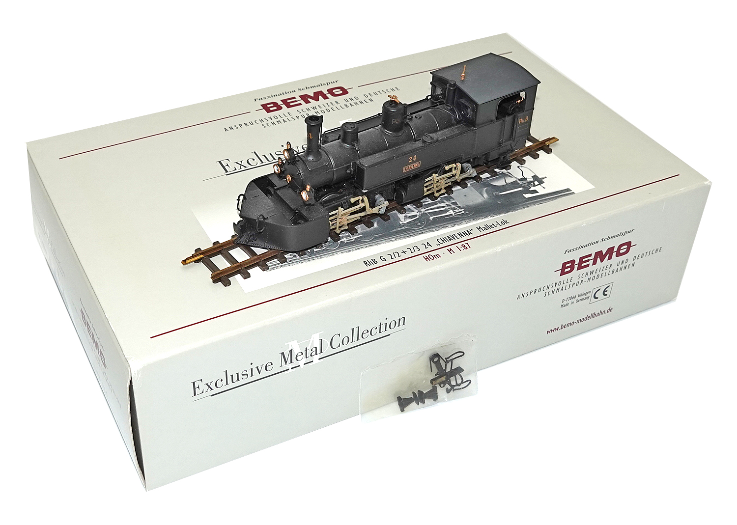 Bemo 1293124 RhB H0m Mallet-Lok Chiavenna G 2/2+2/3 Nr. 24 DC 