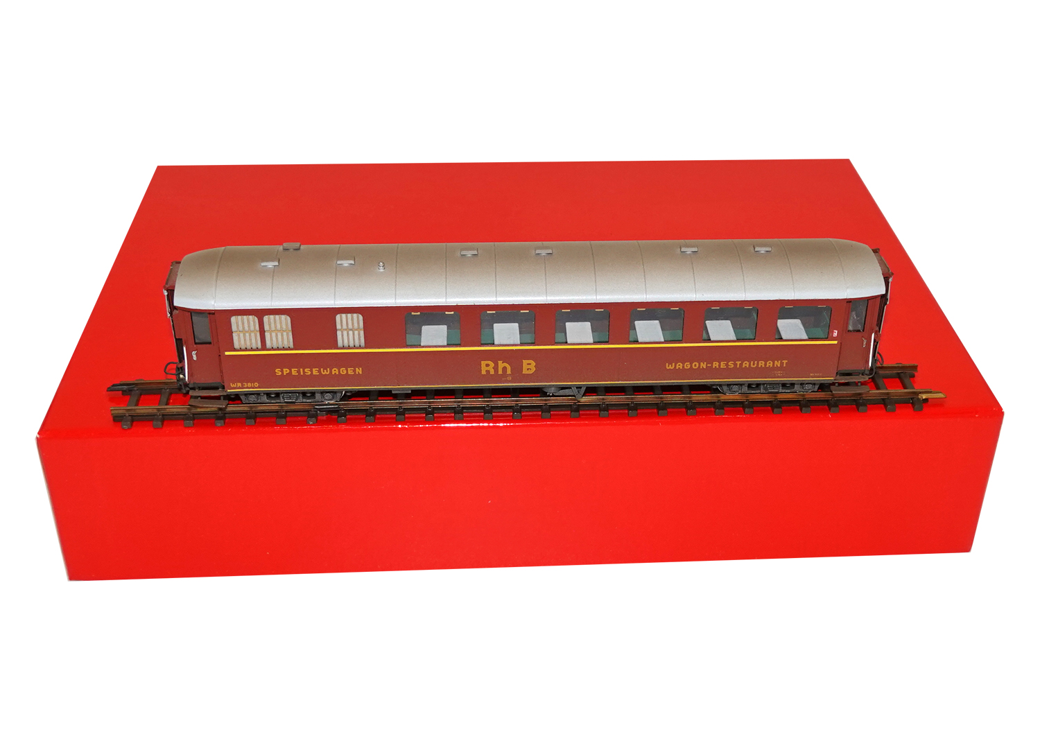 Ferro-Suisse 3810 H0m RhB Speisewagen WR 3810 rot 