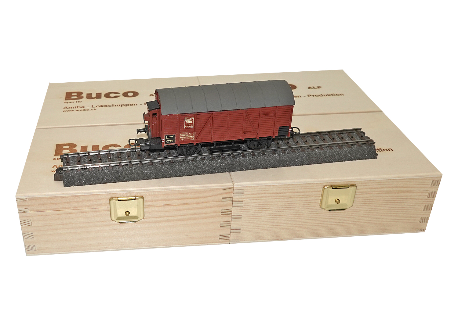 Buco H0 Güterwagen ÖBB mit Bremserhaus AC