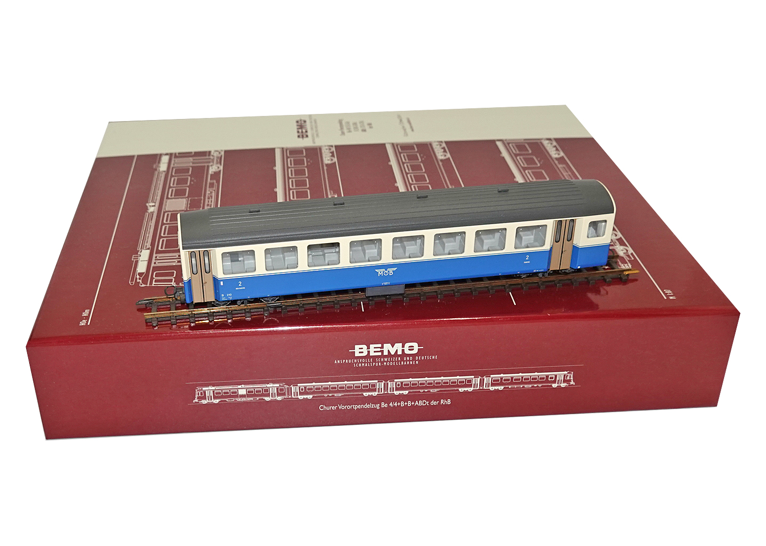 Bemo 3267300 MOB Personenwagen B 210  Bemo 3267300 MOB Personenwagen B 210