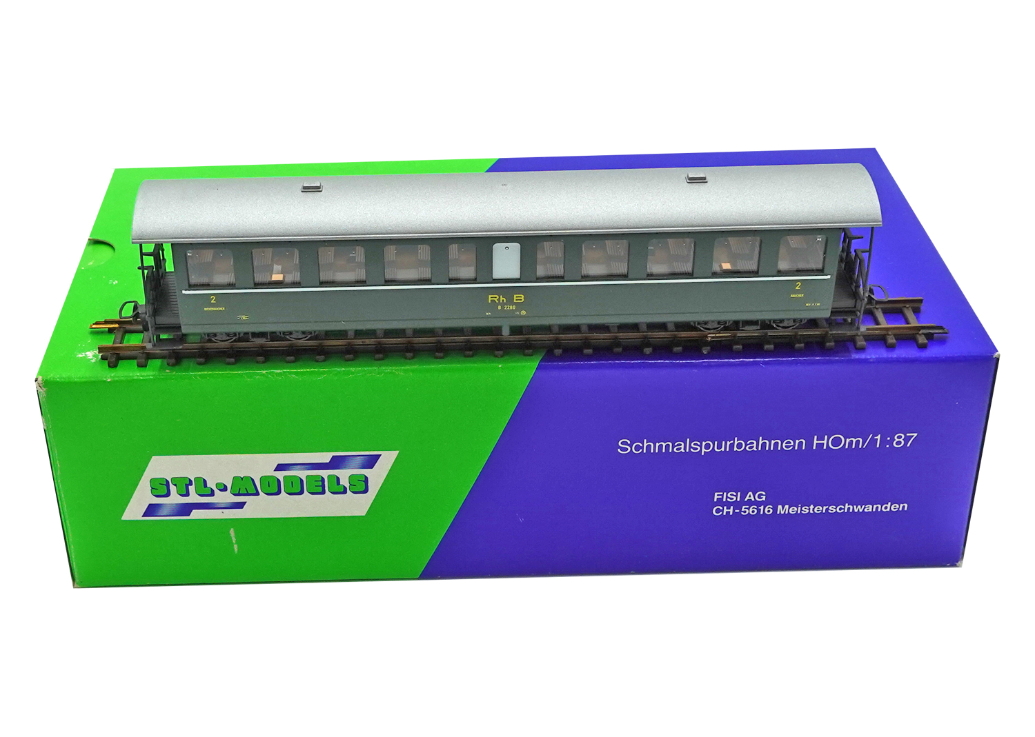 STL 2201-9 H0m RhB Personenwagen B 2280 grün 