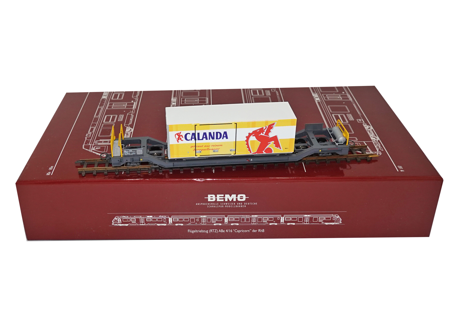 Bemo 2289119 RhB Containerwagen Calanda Bräu Sb-v 7709 