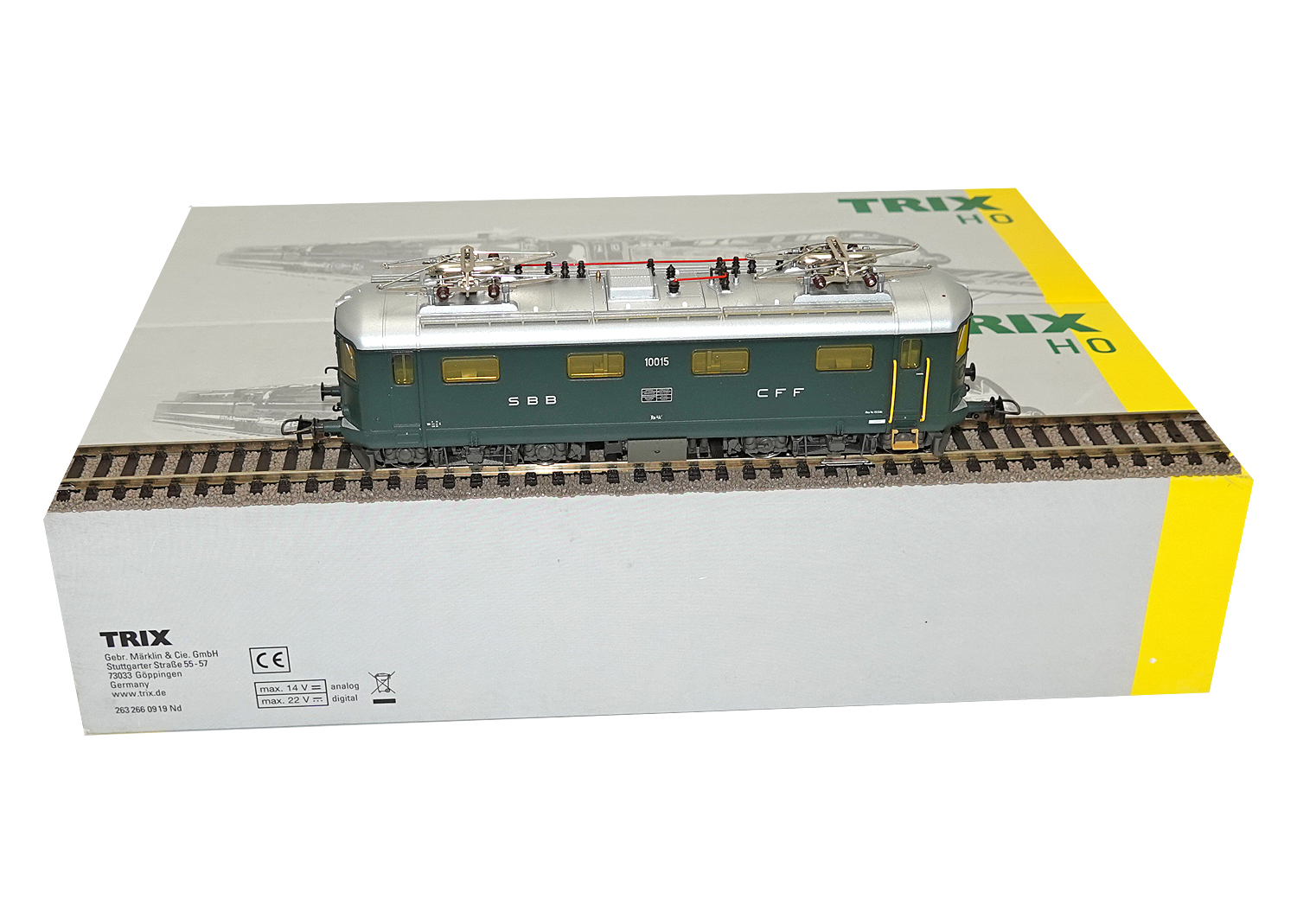 Trix 22330 SBB E-Lokomotive Re 4/4 I grün DCC 