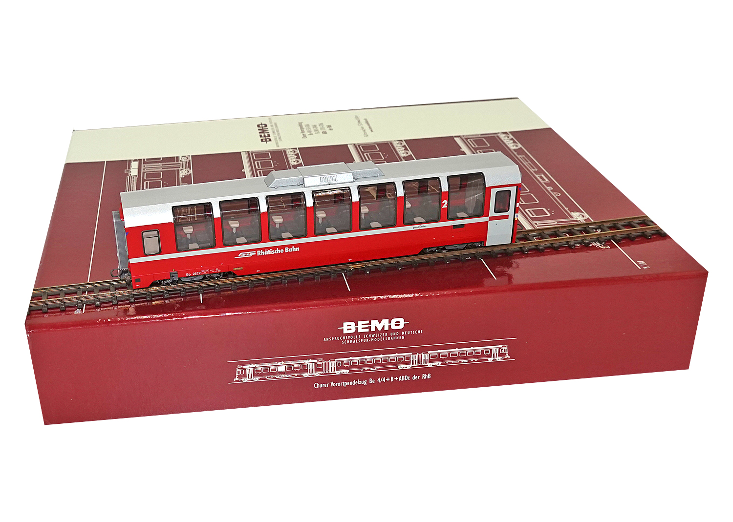 Bemo 3294132 RhB Bernina Express Panoramawagen Bp 2522 
