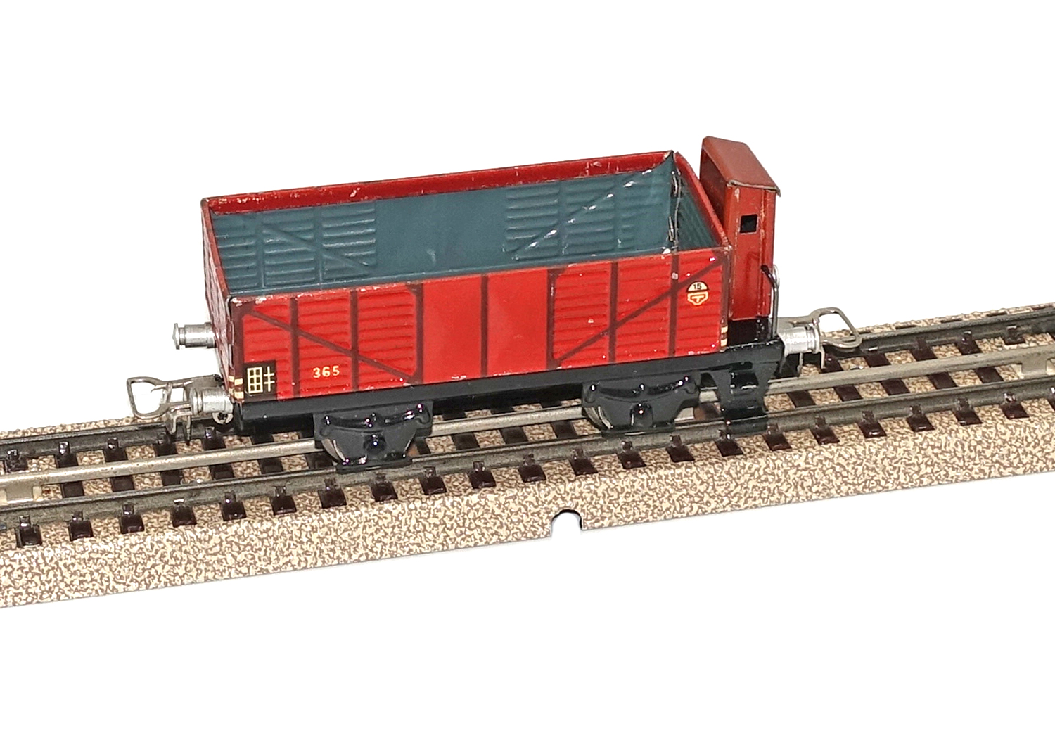 Märklin 371 offener Güterwagen mit BRH braun  Märklin 371 offener Güterwagen mit BRH braun