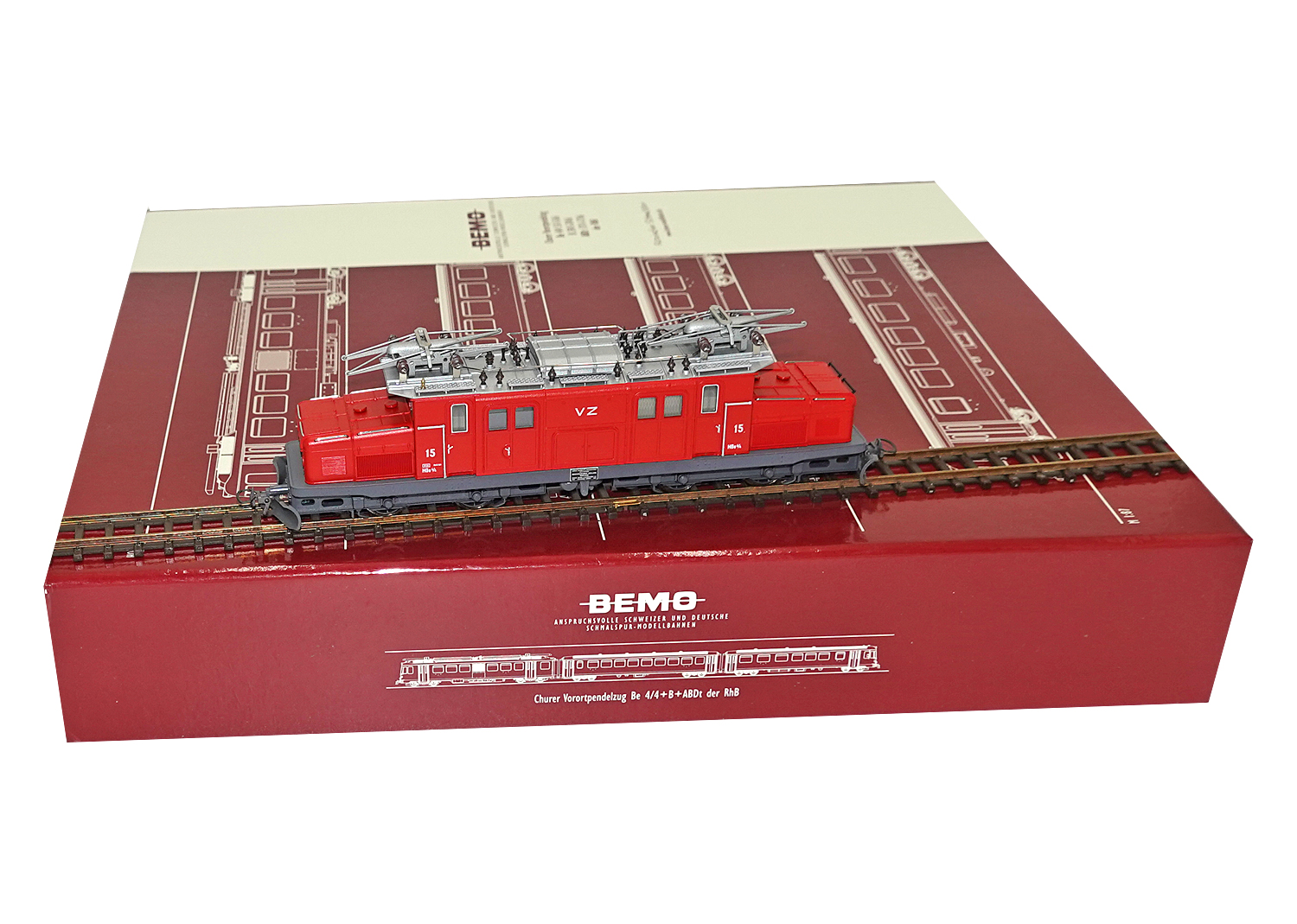 Bemo 1253535 BVZ Krokodil HGe 4/4 Nr. 15 DC 