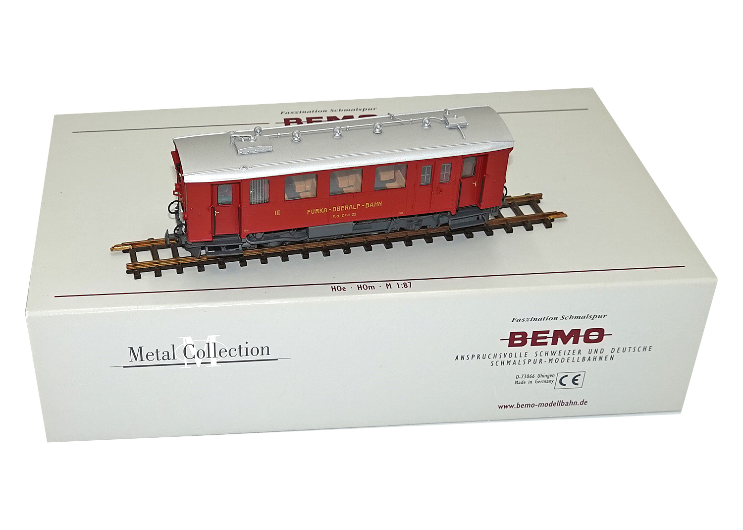 Bemo FO Benzintriebwagen CFm 2/2 Nr. 22 DC 