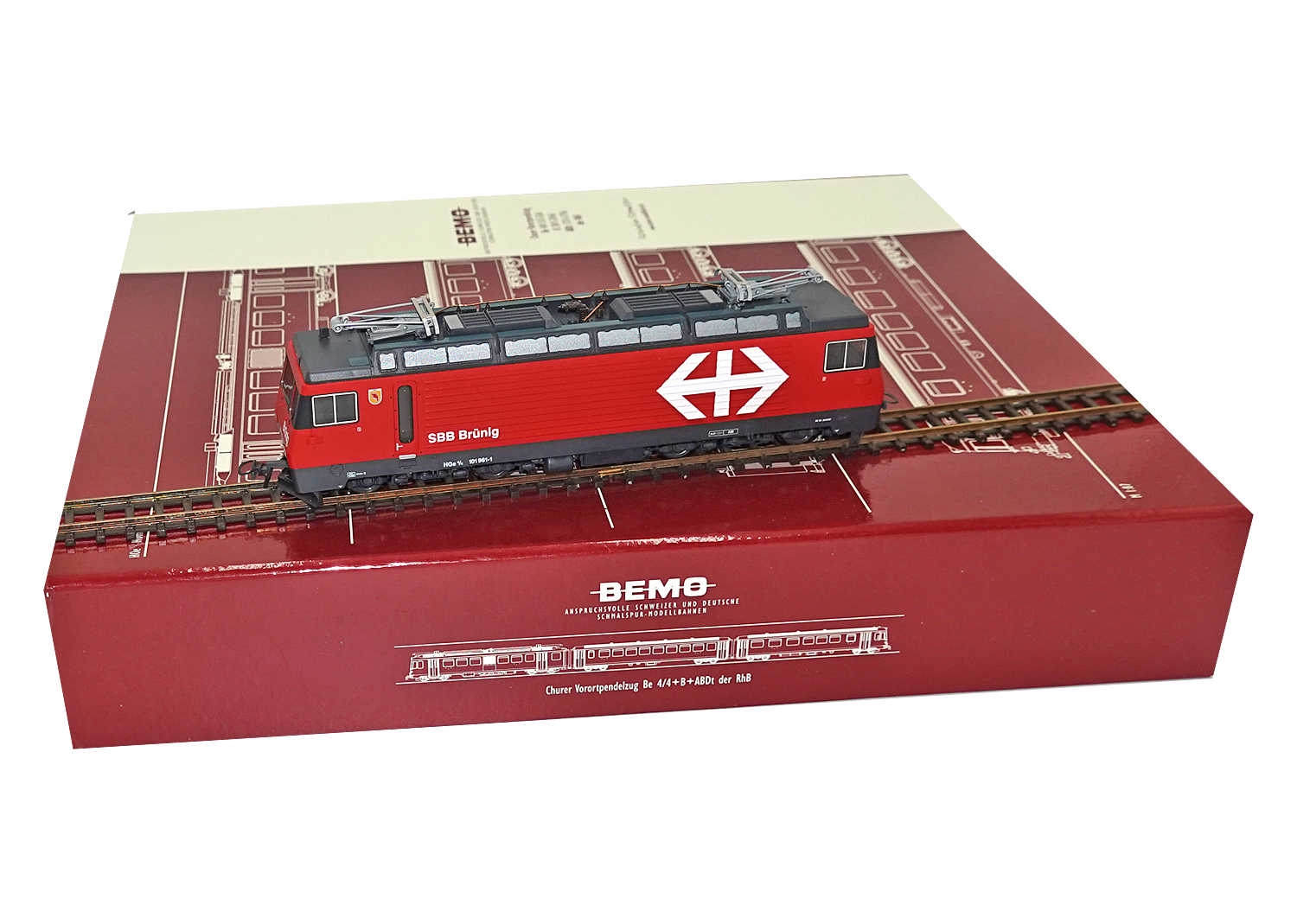 Bemo 1262411 SBB Brünig  Zahnradlok HGe Nr. 101 961 DC 