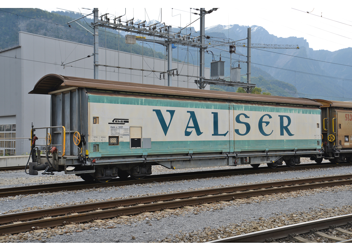 MDS-Modell 61009 Spur N RhB-2er-Set Schiebewandwagen Volg-Sent Volg-Landquart 