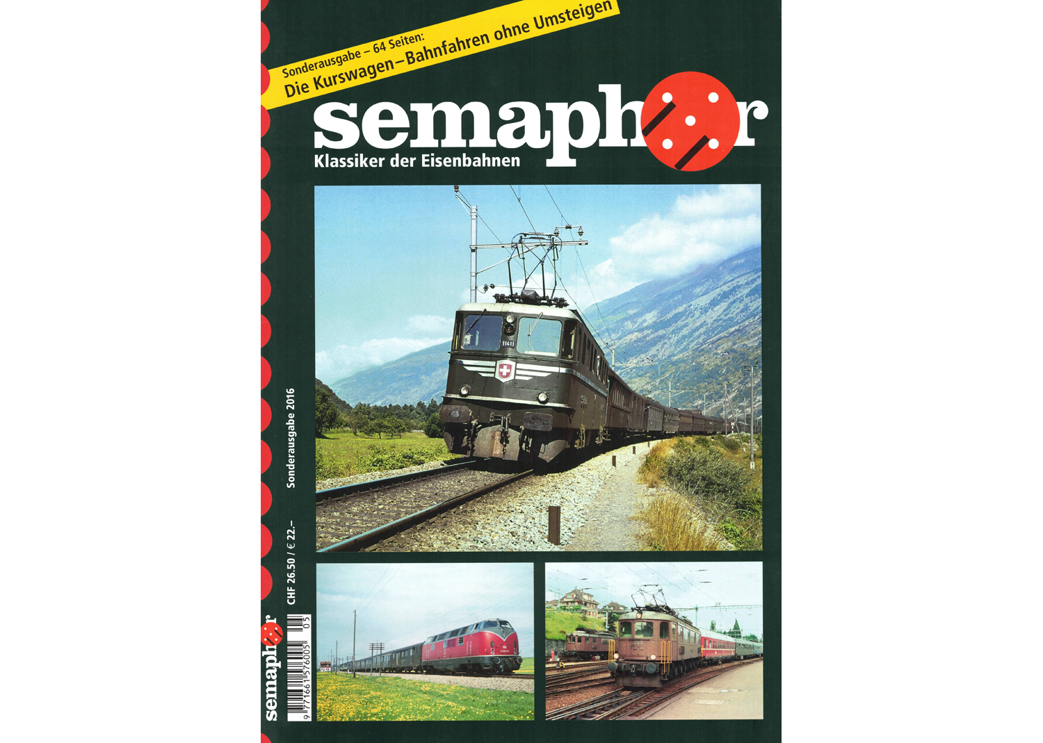 Semaphor Sonderausgabe 2016 Die Kurswagen Bahnfahren ohne Umsteigen