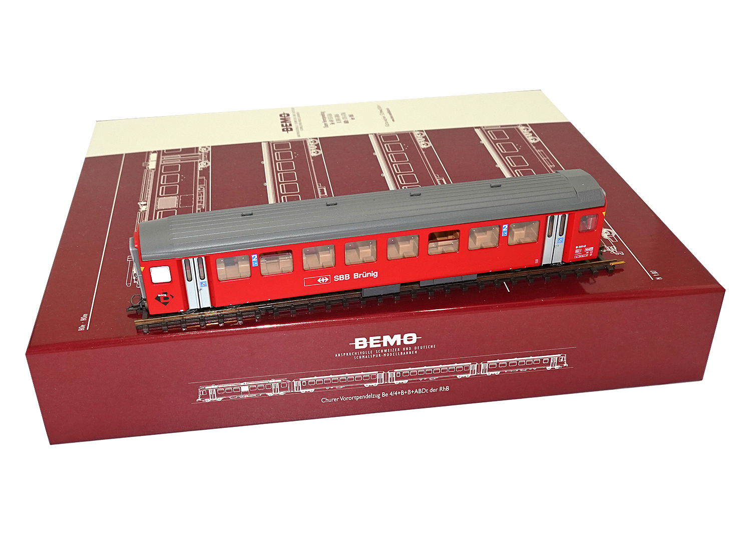 Bemo 3271431 SBB Brünig Personenwagen B 301-2  Bemo 3271431 SBB Brünig Personenwagen B 301-2