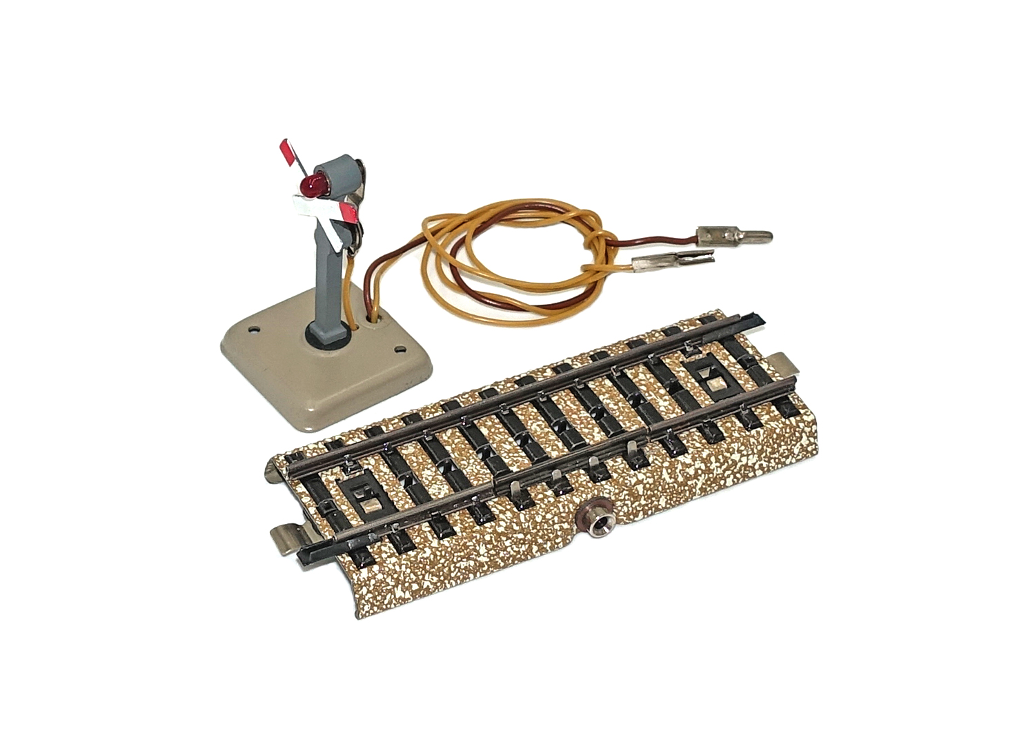 Märklin 7050 M-Gleis Warnkreuz mit Kontaktgleisstück 5127 