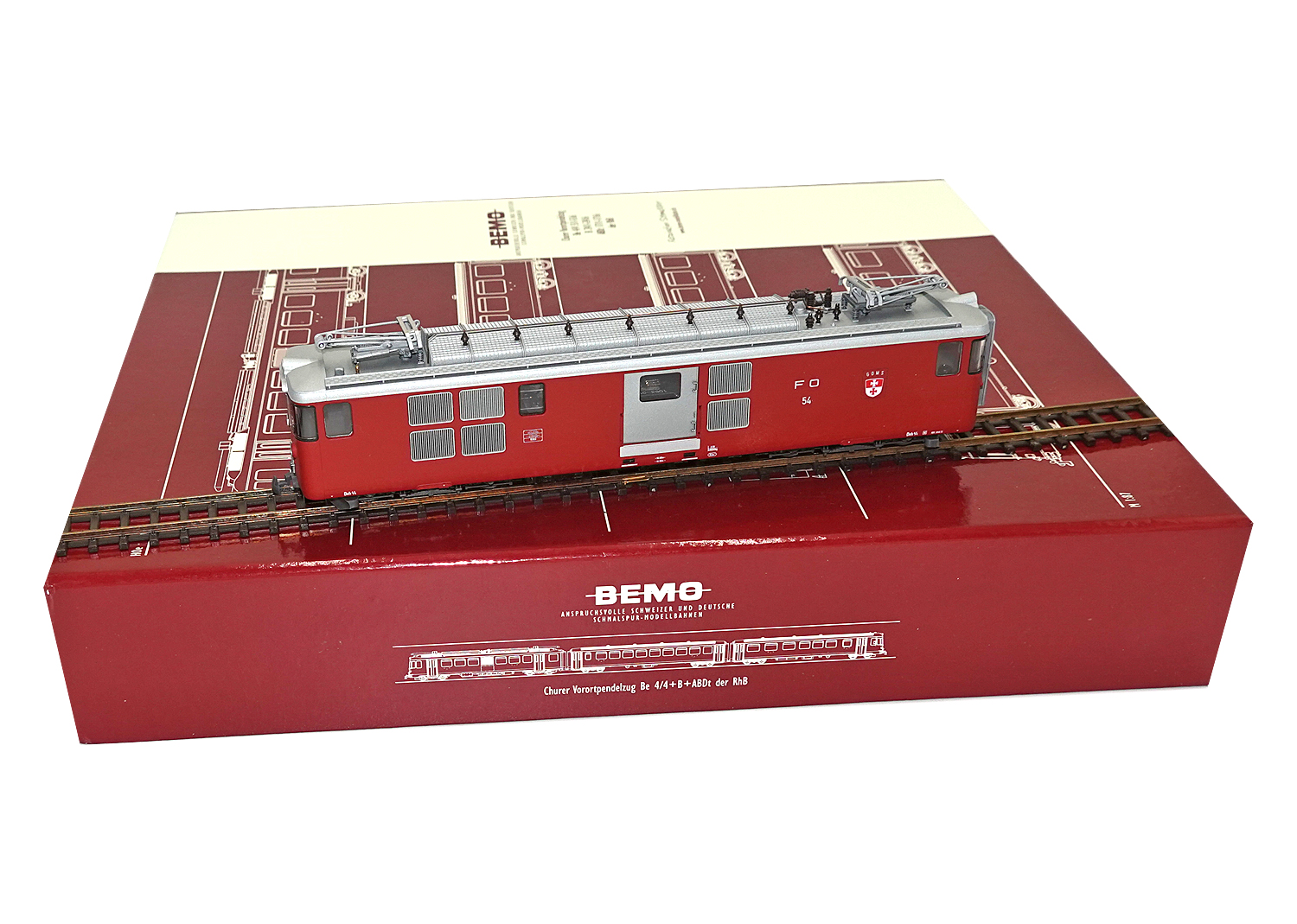 Bemo 1263204 FO Zahnrad Gepäcktriebwagen Goms Deh 4/4 54 