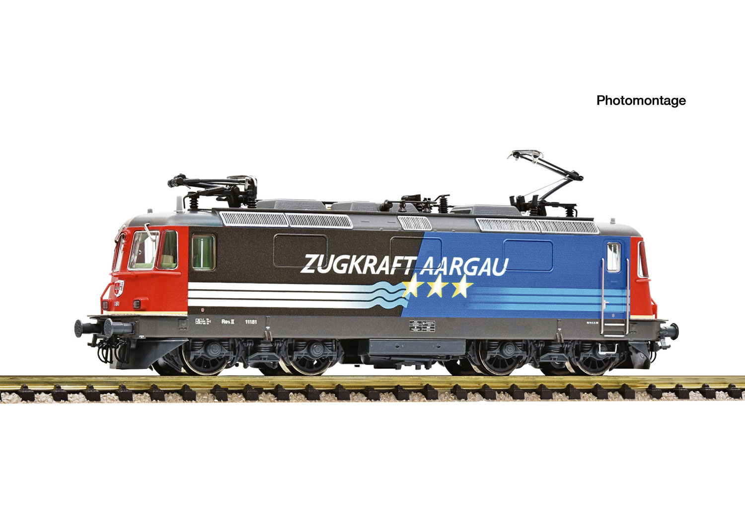 Fleischmann 7560077 SBB E-Lokomotive Re 4/4 II Zugkraft Aargau 11181 