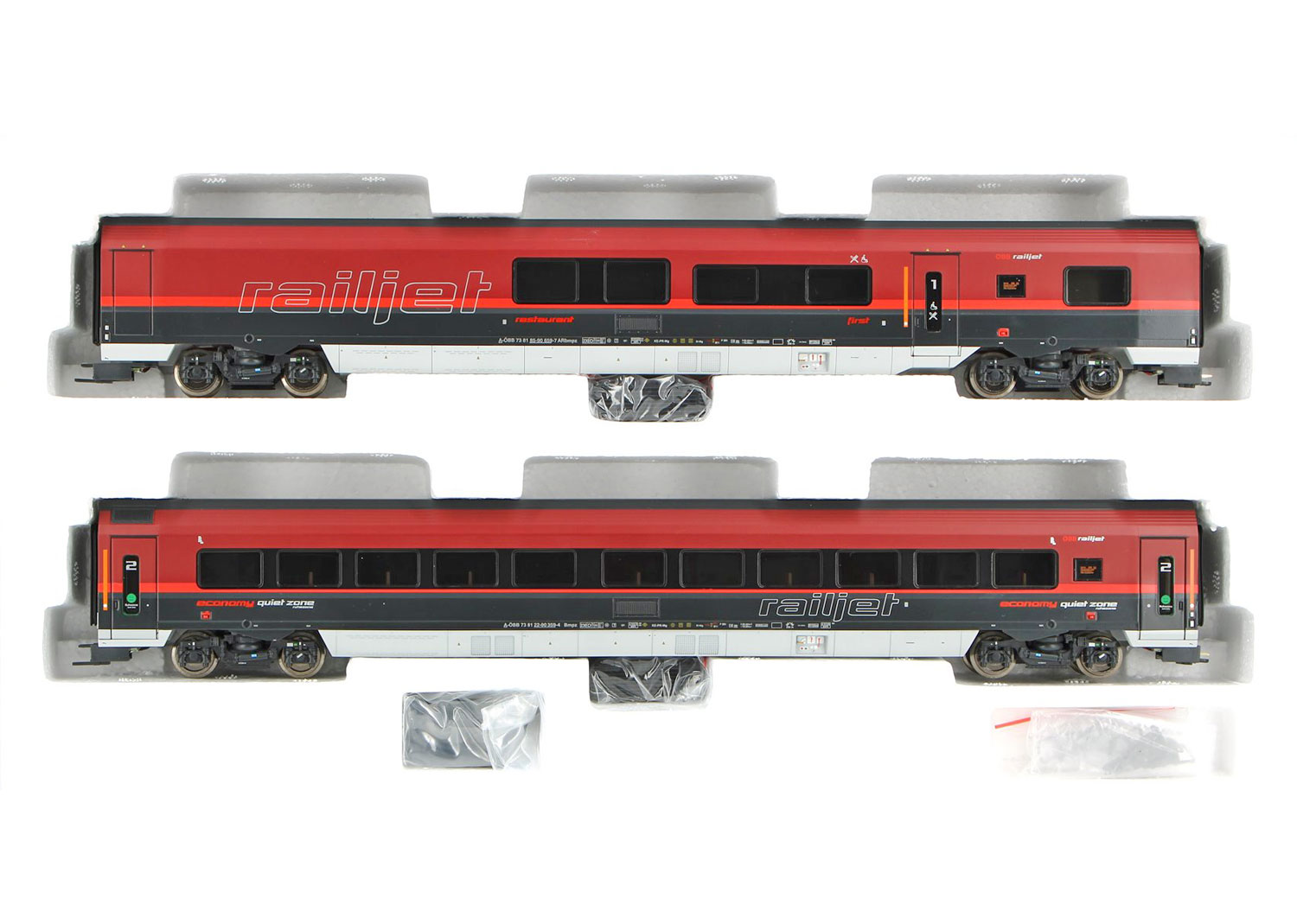 Jägerndorfer 71218 ÖBB 2-tlg Railjet-Garnitur 059 Ergänzungsset