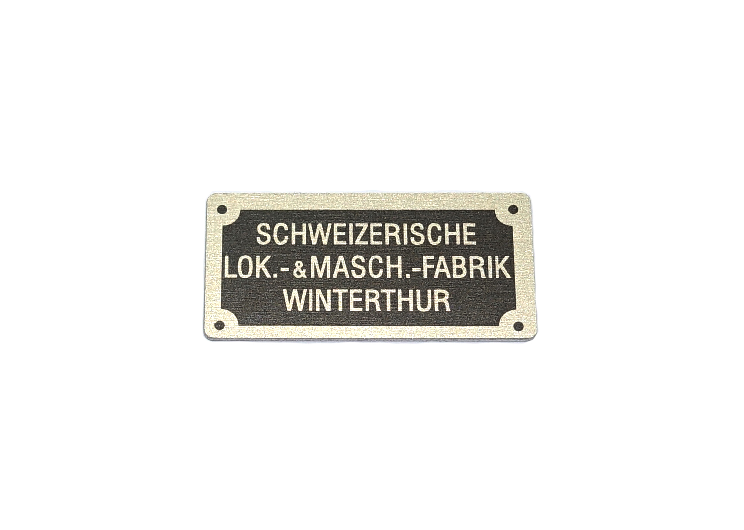 Hag Spur 0 Re 4/4 Messingschild 