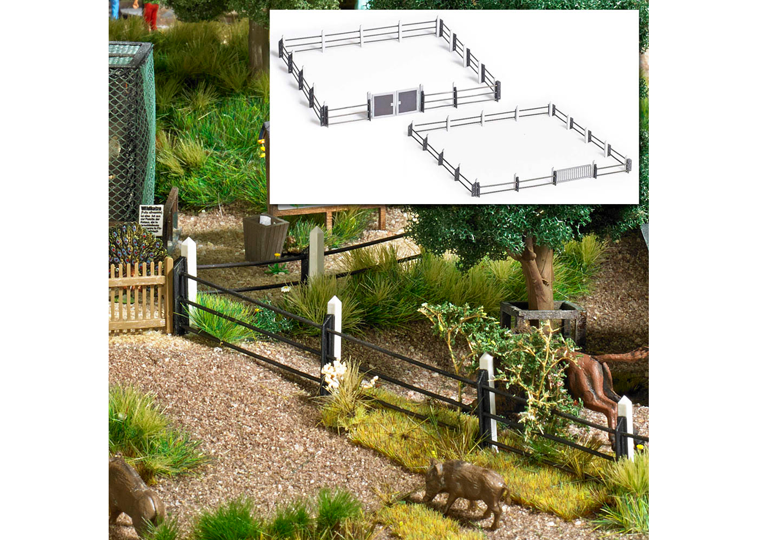 Busch 1022 Stahlrohrzaun  Busch 1022 Stahlrohrzaun