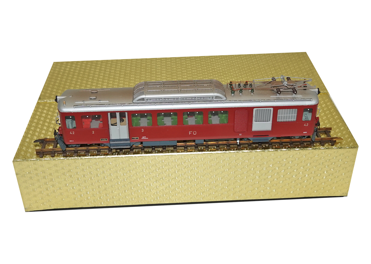 Ferro-Suisse 42 H0m FO Triebwagen BCFe 2/4 Nr. 42 rot 