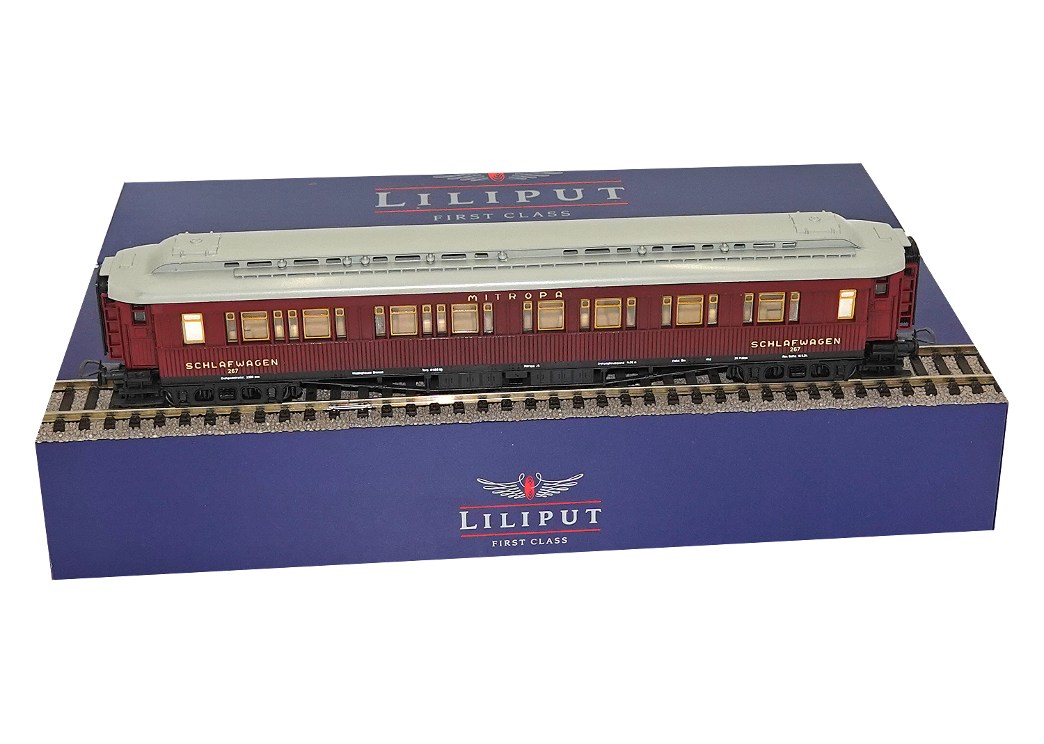 Liliput 26700 Mitropa Schlafwagen 267 dunkelrot 