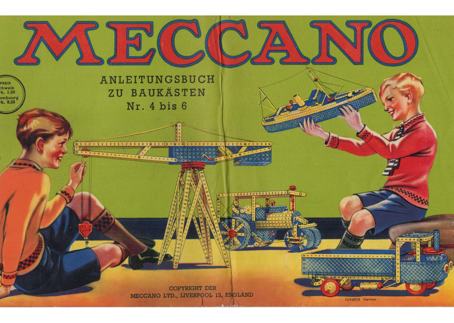 Meccano Metallbaukasten 4-6