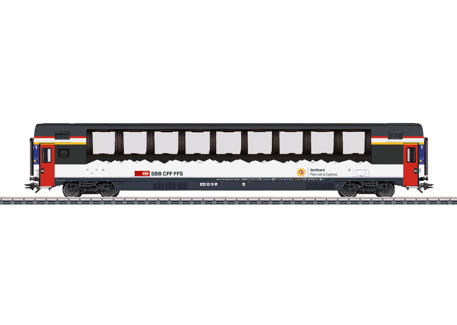 Märklin H0 42151 Salon Car, SBB-Illuminated- AC, NEM Märklin H0 42151 Salon Car, SBB-Illuminated- AC, NEM