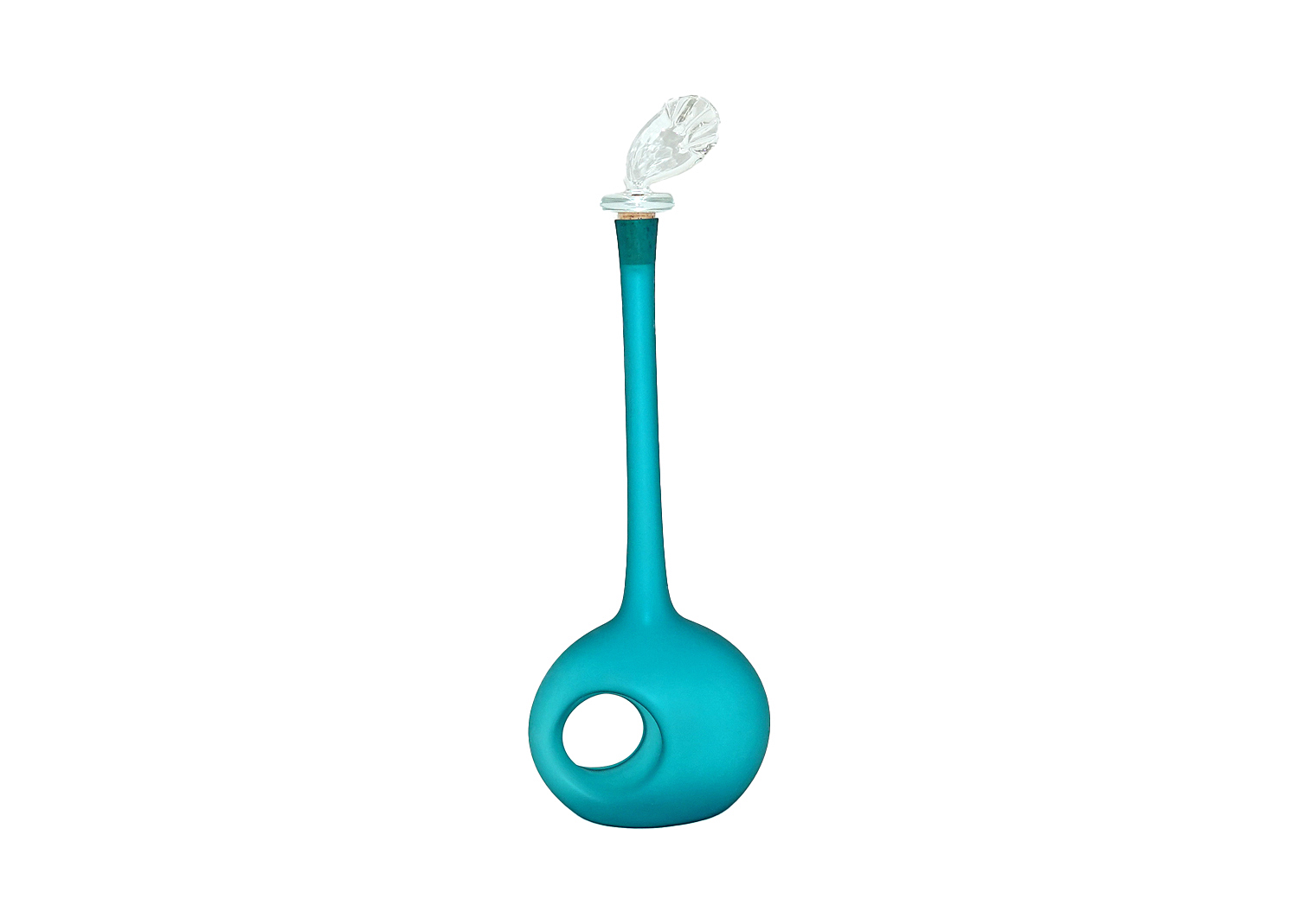 Ralf Bäz-Dölle Glas-Flakon glanz blau mit Stöpsel Ralf Bäz-Dölle Glas-Flakon glanz blau mit Stöpsel