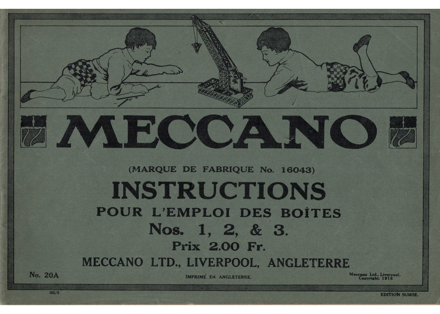Meccano Metallbaukasten 1-3