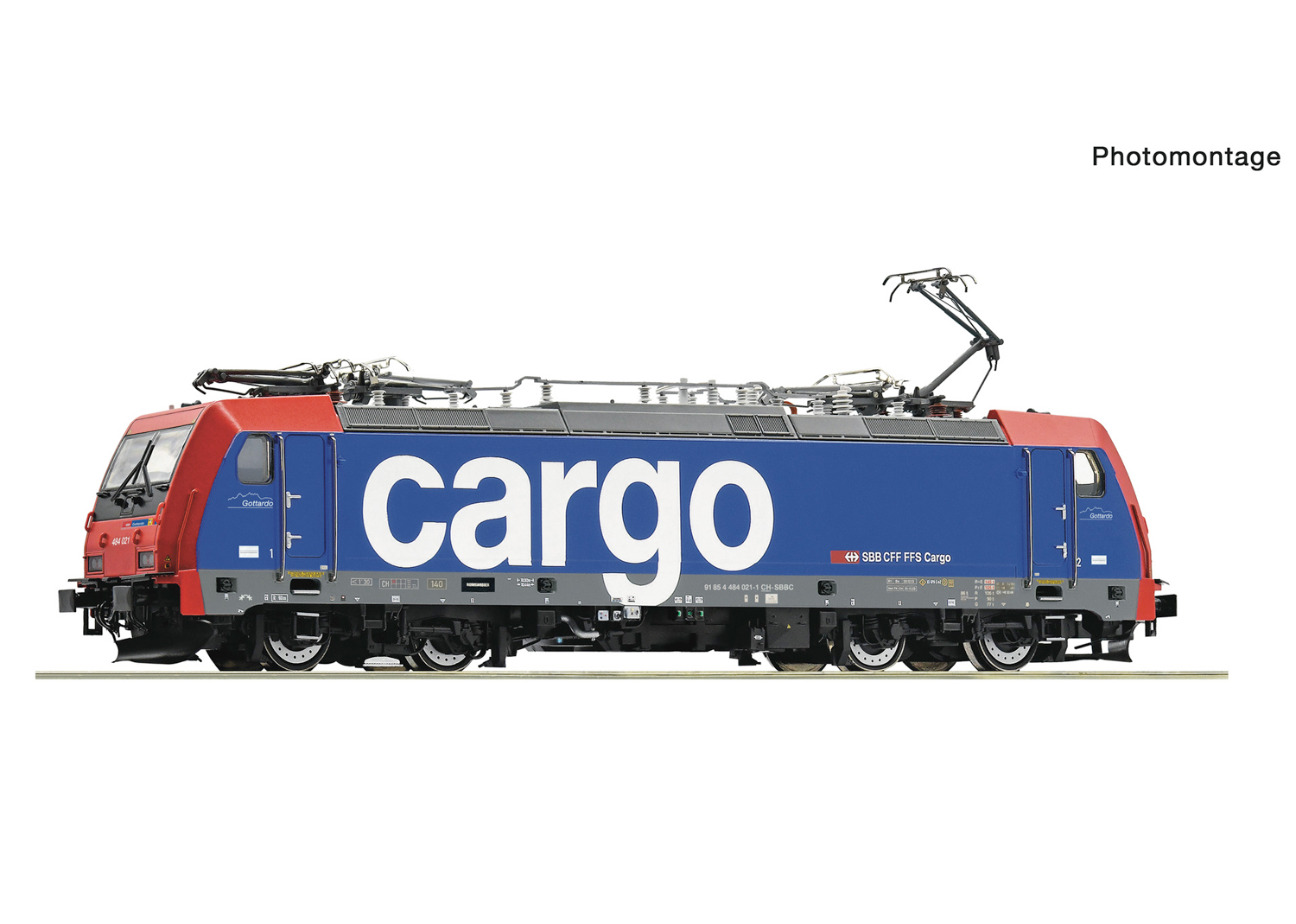 Roco 7500120 SBB E-Lokomotive 484 021-1 Cargo DC  Roco 7500120 SBB E-Lokomotive 484 021-1 Cargo DC