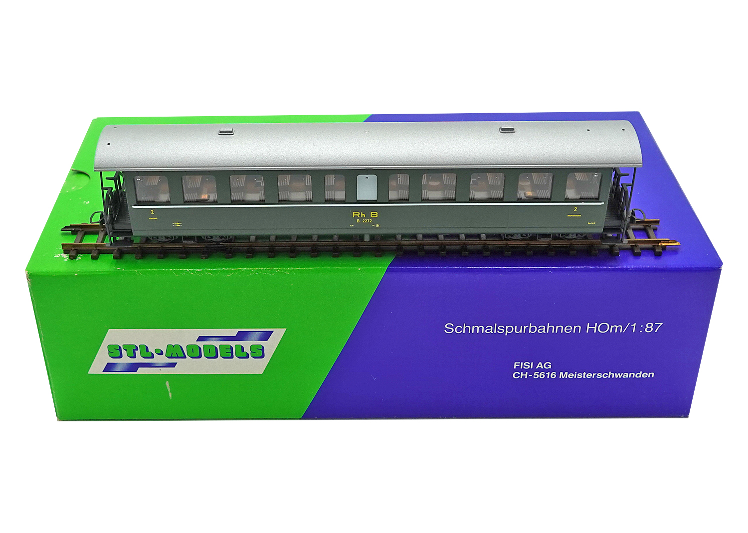 STL 2201-1 H0m RhB Personenwagen B 2272 grün 