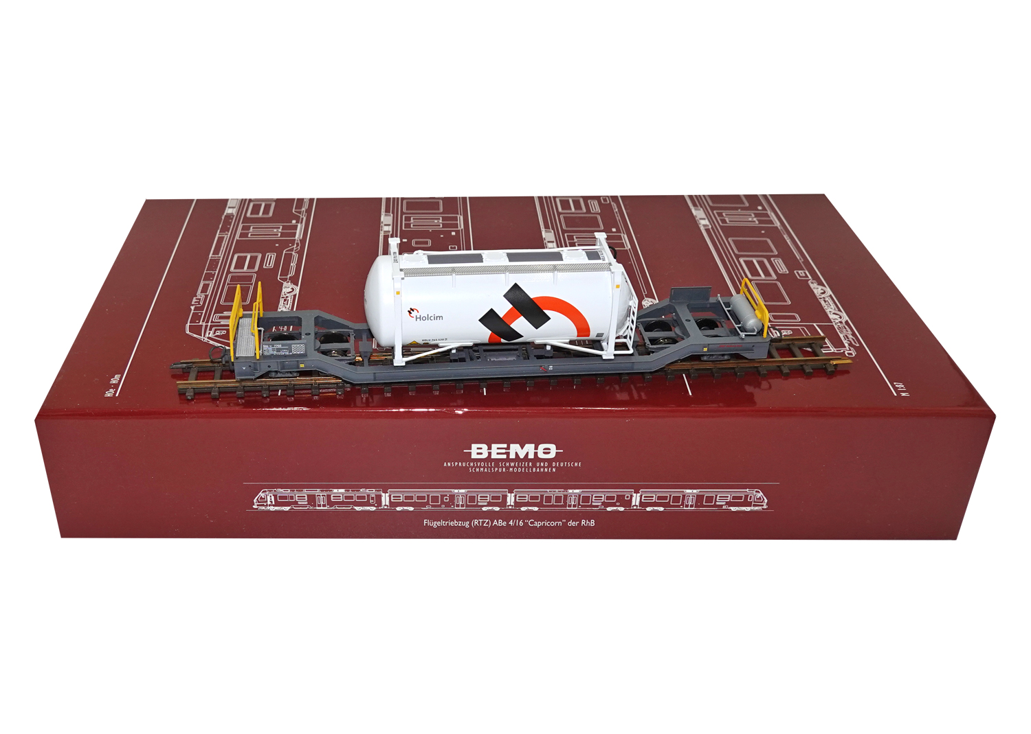 Bemo 2289132 RhB Containerwagen Holcim Sbk-v 7702 