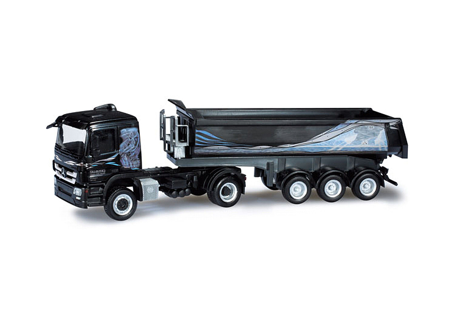 Herpa 159876 MB Actros Rundmulden-Sattelzug   Herpa 159876 MB Actros Rundmulden-Sattelzug
