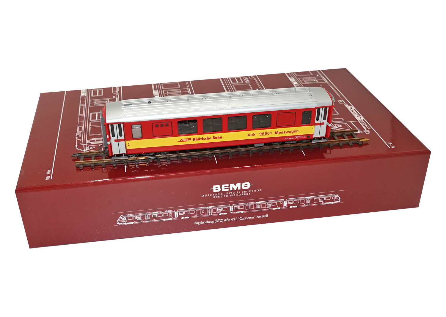 Bemo 3255191 RhB Messwagen Jahreswagen 2019 Xak 96501  