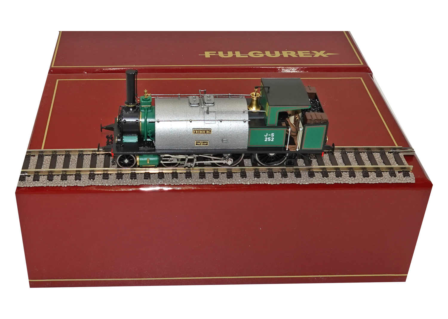 Fulgurex 2261-1 H0 J-S Satteltank-Lok 252 Fribourg DCC 