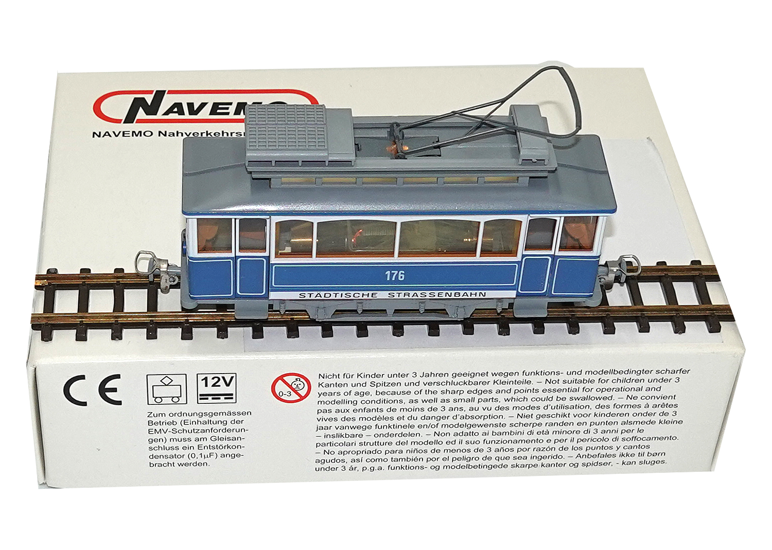 Navemo 21612100 H0m StStZ Ce 2/2 Tram Motorwagen 176 
