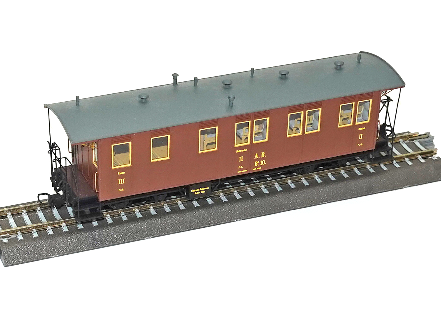 Roth H0m Appenzellerbahn Personenwagen AB BC10 DC