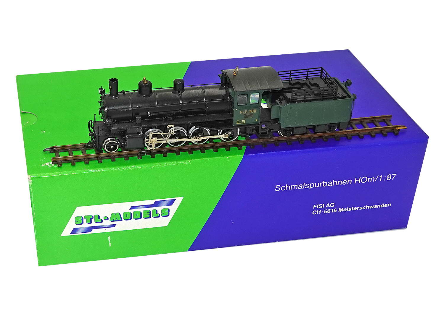 STL 1001/2 H0m RhB Dampflokomotive G 4/5 Nr. 108