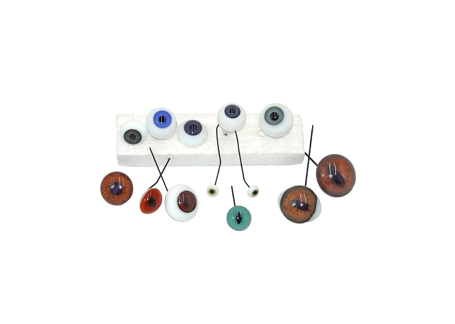 Puppen-Augen aus Glas 12 Stück Puppen-Augen aus Glas 12 Stück