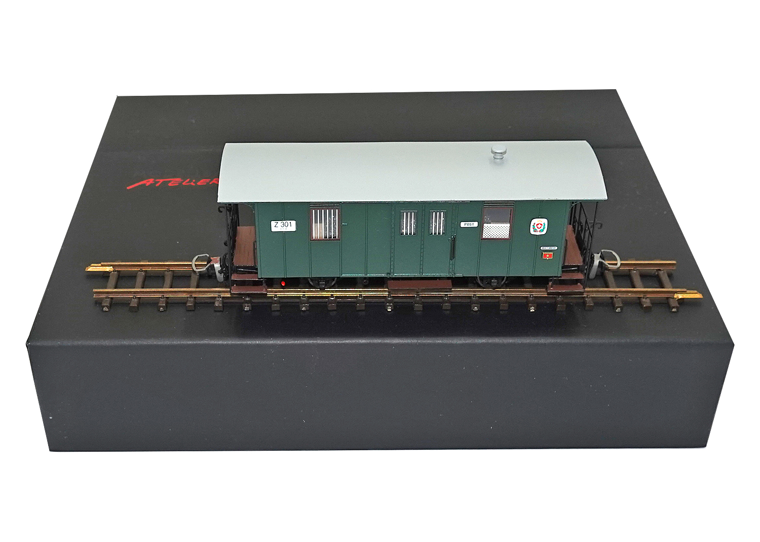 Modellbau-Atelier Z301 H0m RhB Z 301 Postwagen 