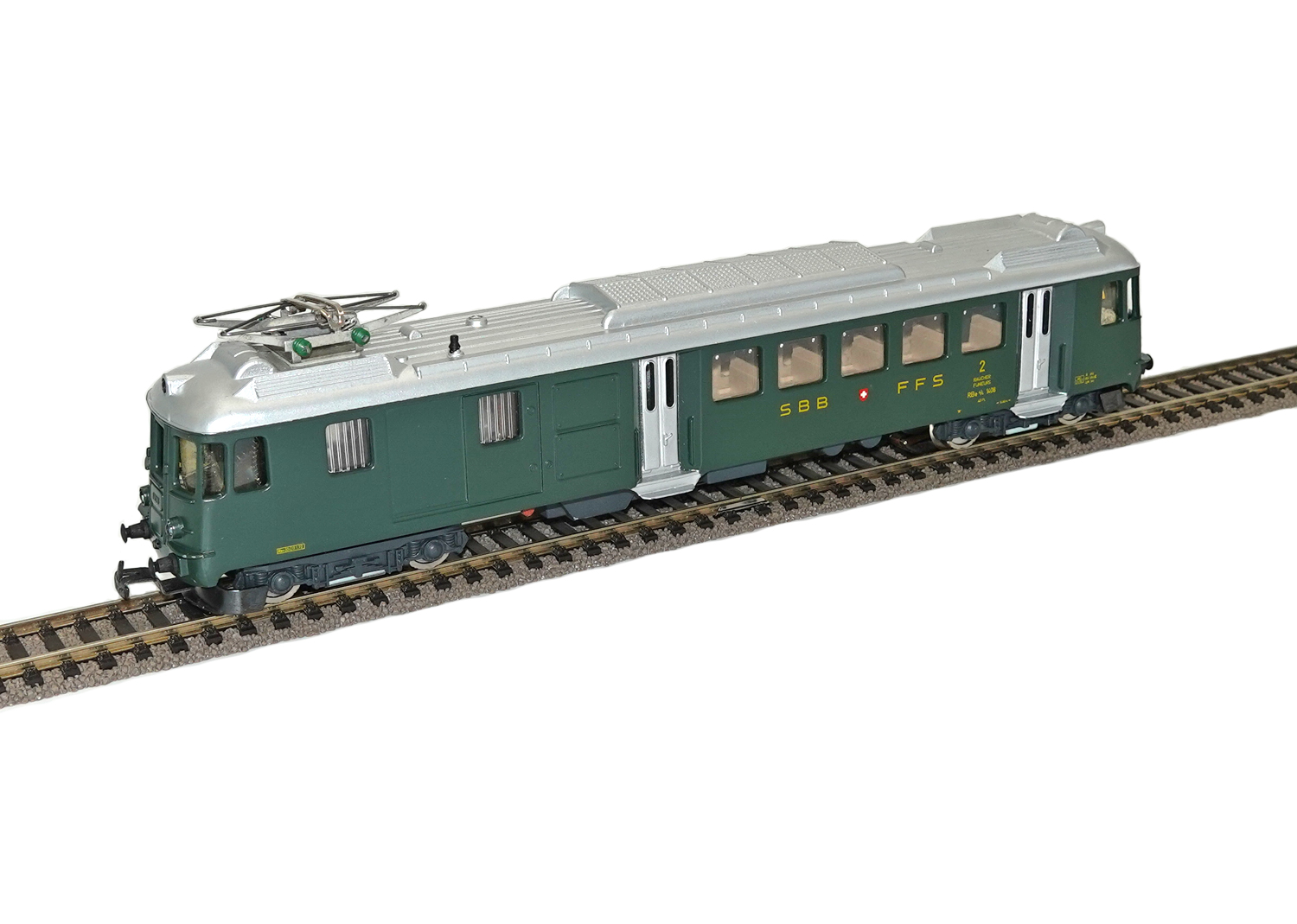 Hag 151 SBB Triebwagen 1408 Bde 4/4 grün Hag 151 SBB Triebwagen 1408 Bde 4/4 grün