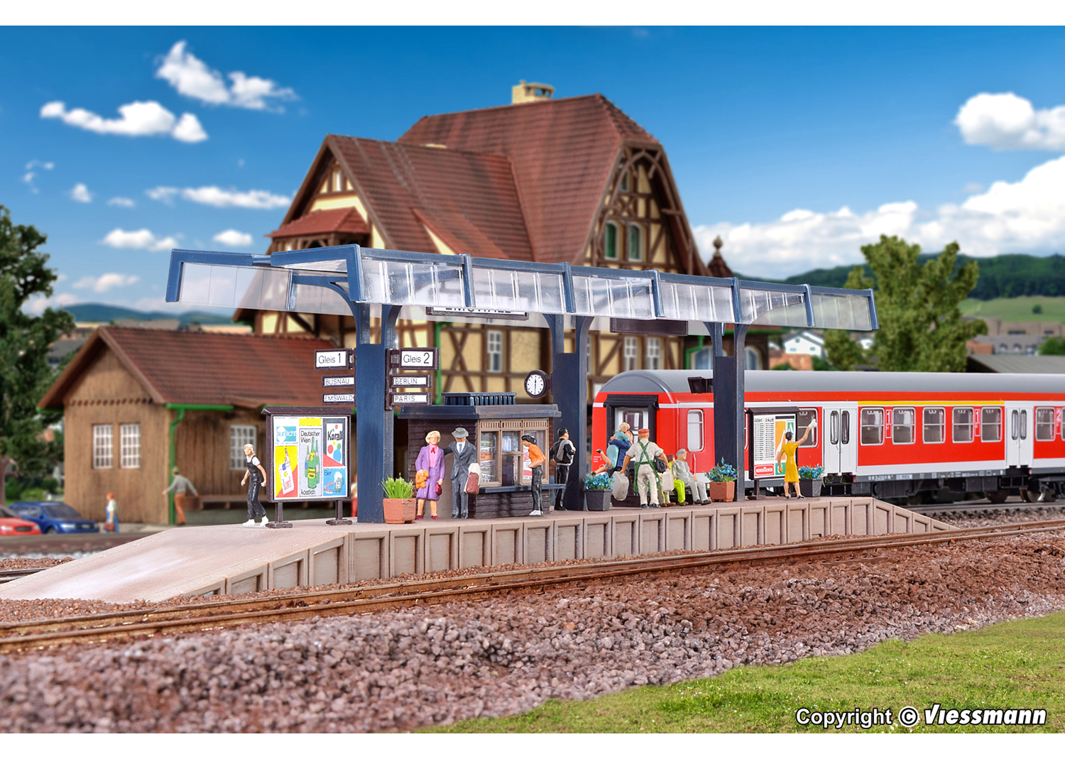 Vollmer 43534 H0 Bahnsteig Emswald  Vollmer 43534 H0 Bahnsteig Emswald