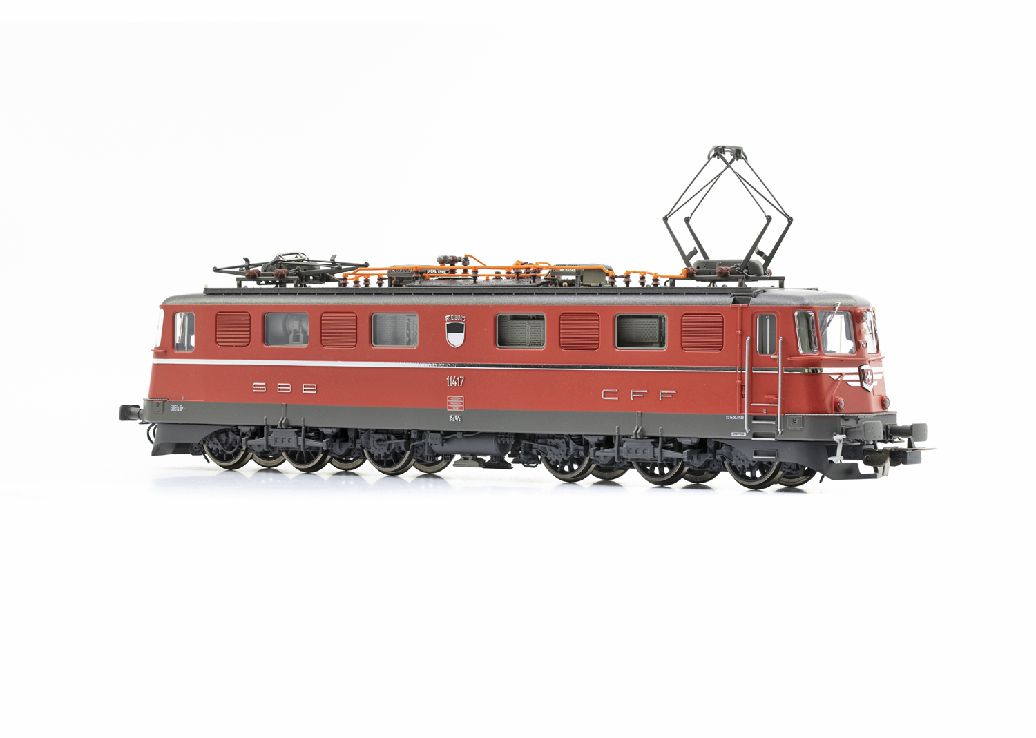 Piko 97207 SBB E-Lok Ae 6/6 11417 Kanton Fribourg rot DC 