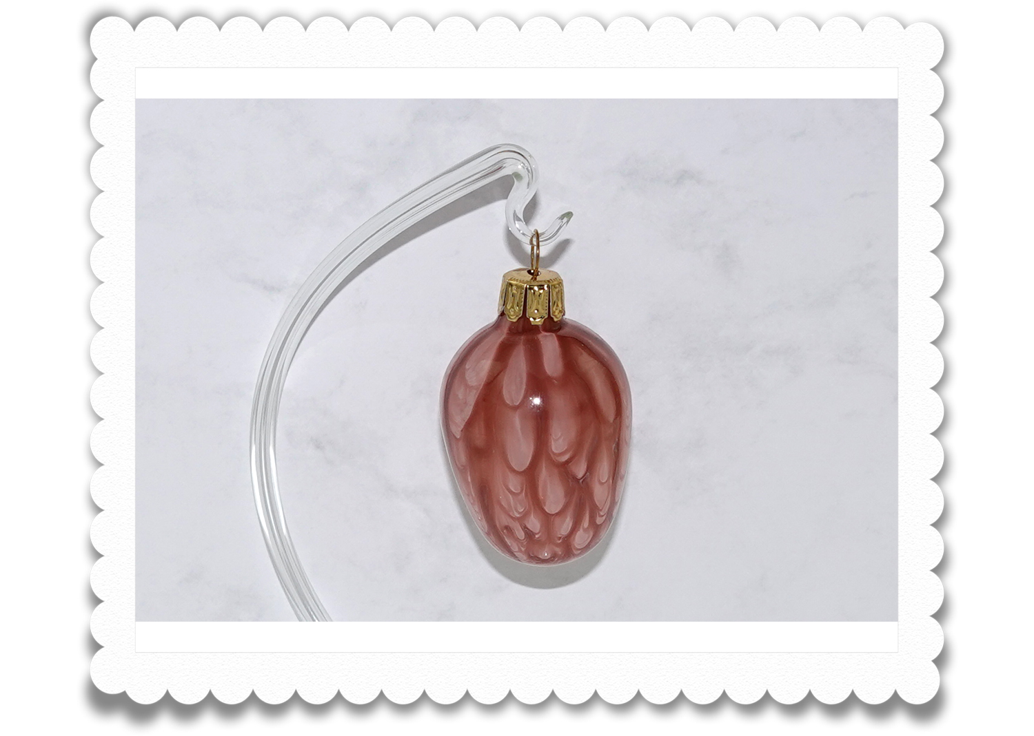 Ostereier aus Glas Lauflack braun Ostereier aus Glas Lauflack braun