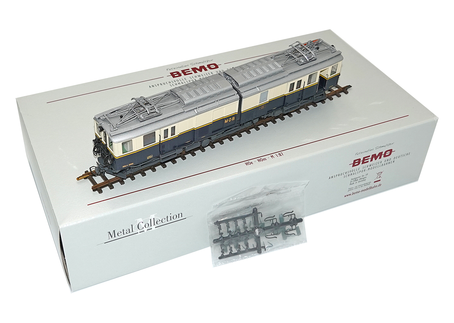 Bemo 1282312 MOB H0m Doppeltriebwagen Dze 6/6 Nr. 2002 DC