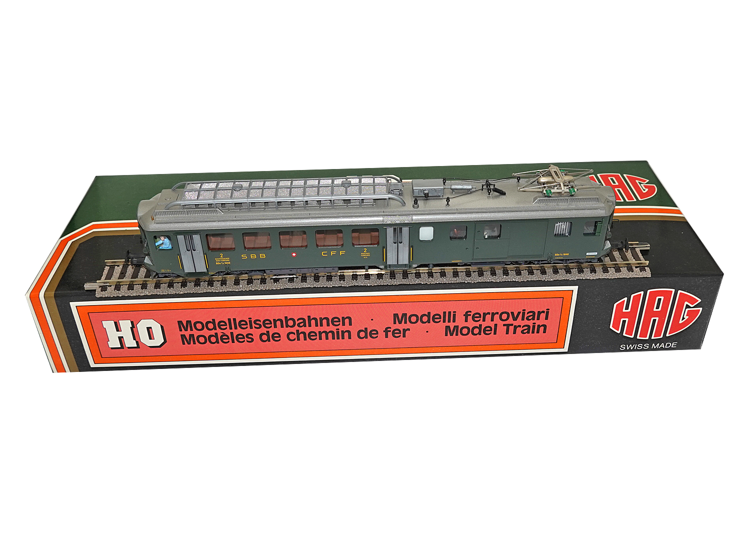 Hag 155 SBB E-Lokomotive Bde 4/4 1640 grün DC 