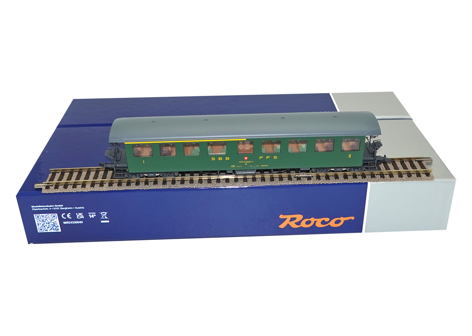 Roco 44730 SBB Seetalbahnwagen 1./2. Klasse grün DC 