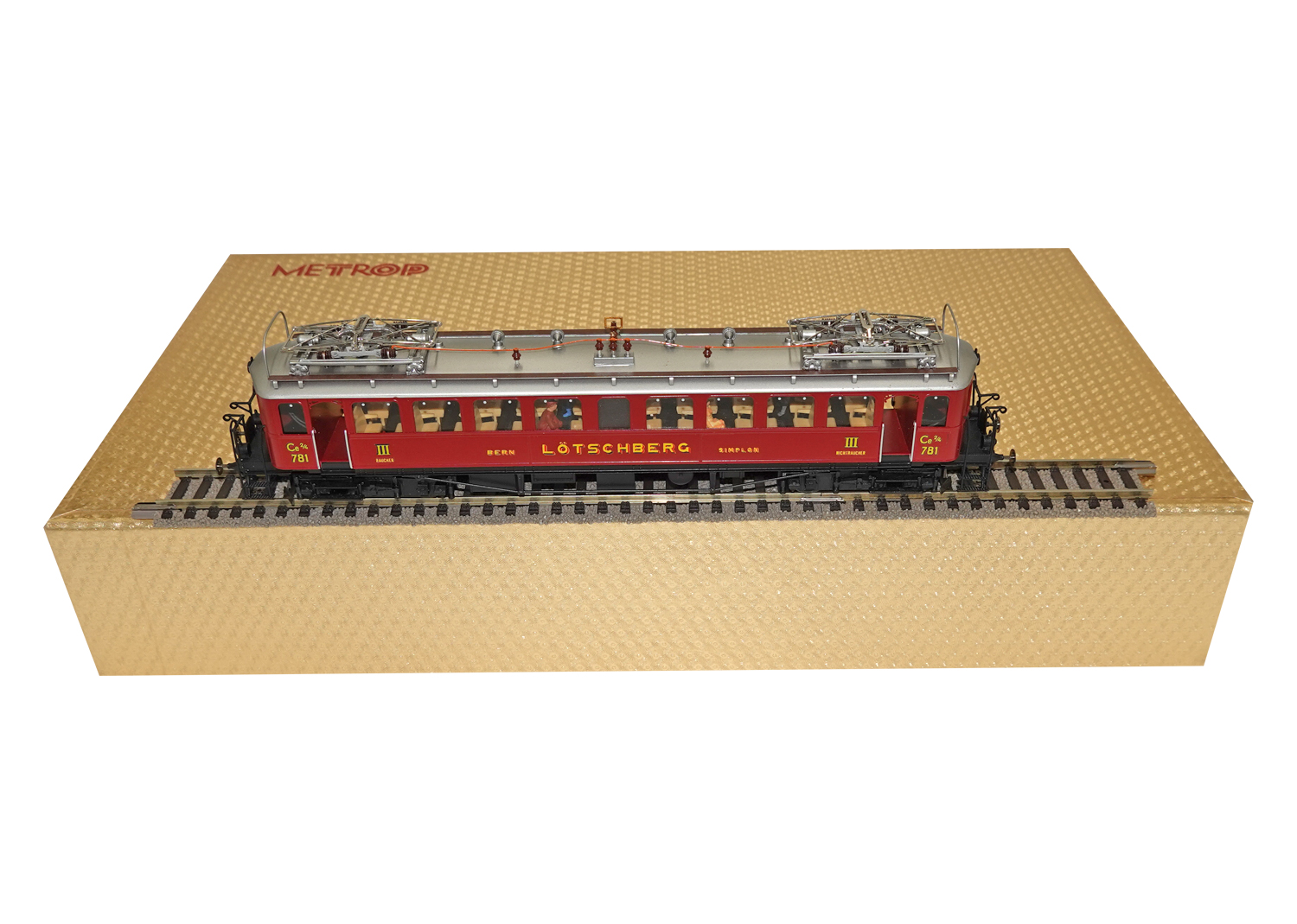 Metropolitan 692 BLS Triebwagen Ce 2/4 Nr. 781 weinrot DC
