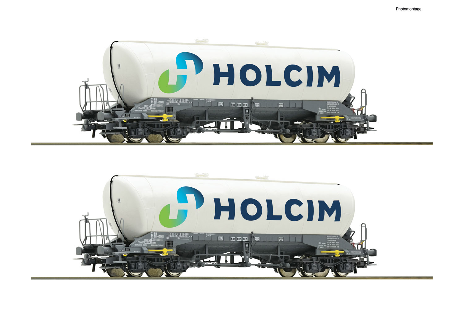 Roco 6600051 Holcim 2-tlg. Set: Silowagen 